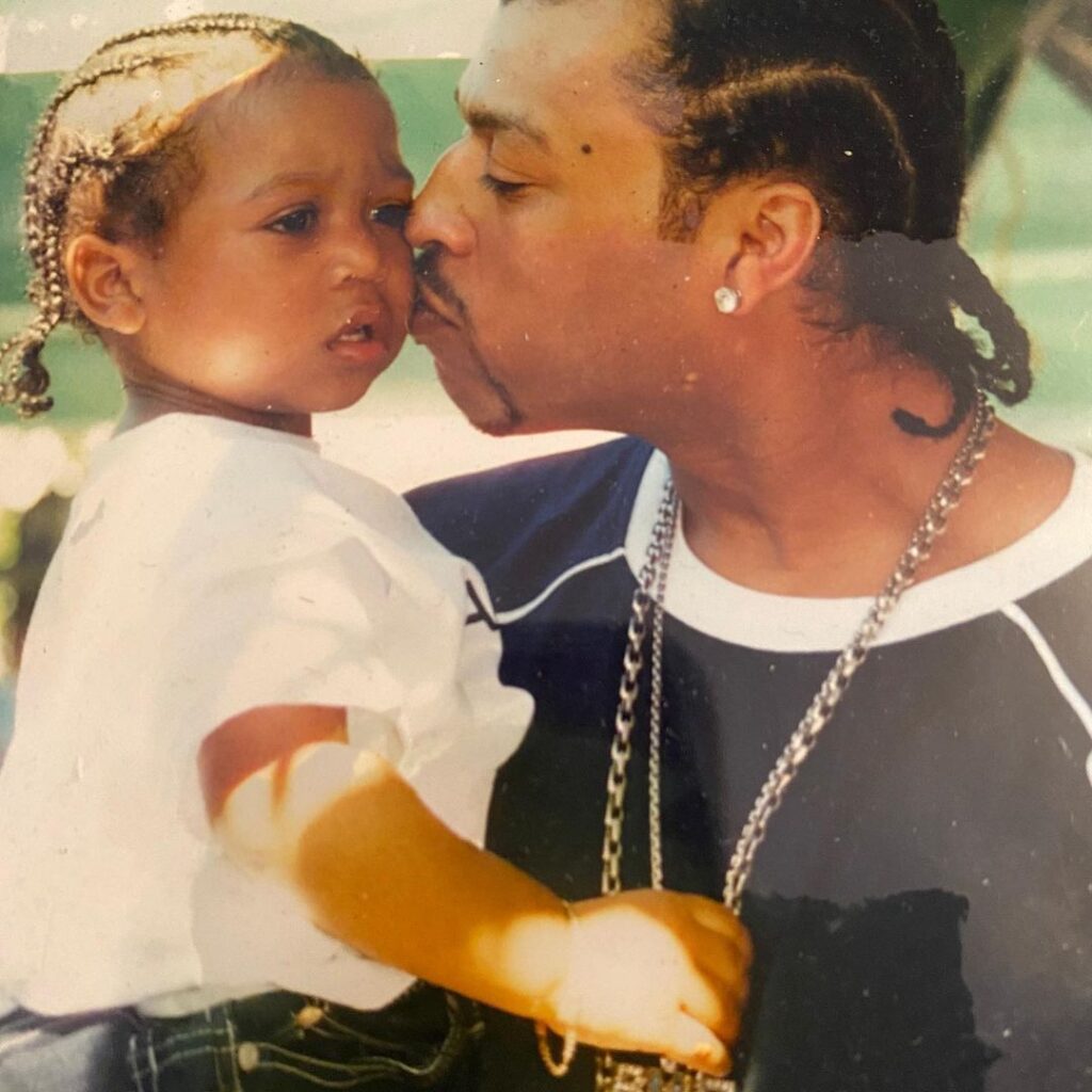Lil Meech with his dad, Big Meech.