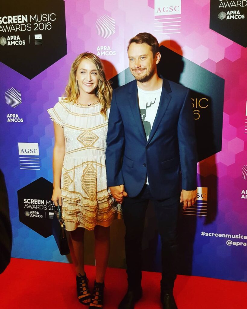 Tessa Richardson Dorman and Michael Dorman at the 2016 Screen Music Awards, Sydney.