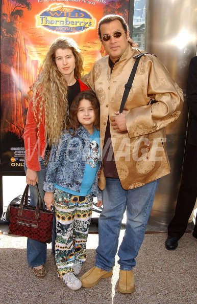 Savanna Seagal with her parents, Steven Seagal and Arissa Wolf.