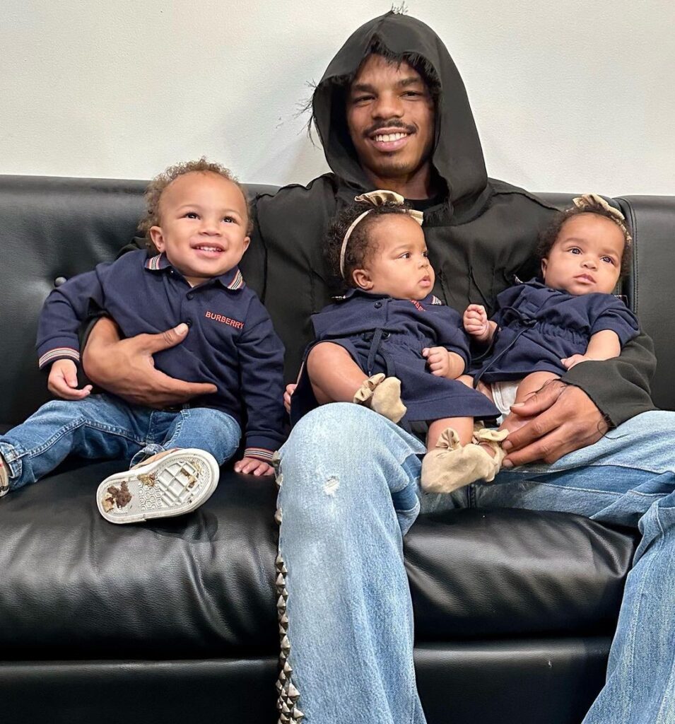 Joshua Omaru Marley and his kids.